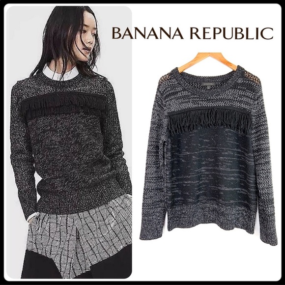 Banana Republic Sweaters - Banana Republic Fringed Sweater Size Small